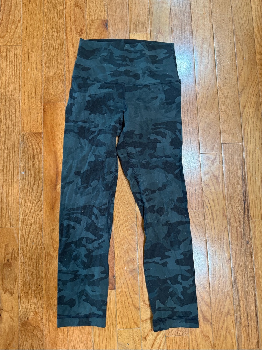 Camo High-Waist Leggings - Black/Gray